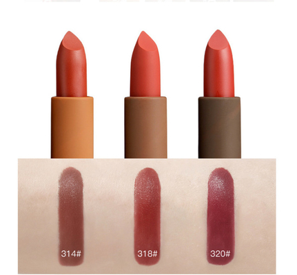 Chic Chocolate Candy Package Charm 3 Color Vegan Private Label Korean Matte Lipstick