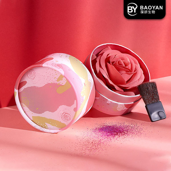 Flower Face Makeup Blusher Single Color Oil Control Skin Care Easy To Wear